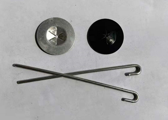 Aluminiowy hak J 2,5 mm Pin Dia Klipsy do paneli słonecznych z podkładkami Instalowanie siatki panelu słonecznego