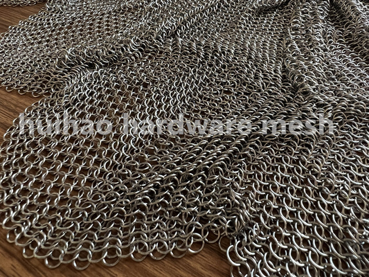 304 Ss Chain Mail Ring Metalowa siatka Drapery do dekoracji Driver