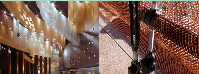 Niestandardowa druciana kolczuga z metalowej siatki do dekoracji hotelu w centrum handlowym