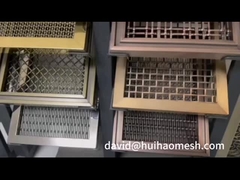 Architektoniczna ściana przegrodowa Woven Wire Meat Mesh Nierdzewna stal Płaska średnica