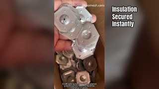 Kołki i podkładki izolacyjne do mocowania płyty izolacyjnej do ścian, sufitów i podłóg